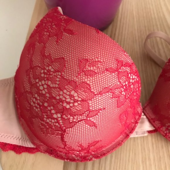 Jessica Simpson Red/Pink Underwire Padded Bra NWT - Picture 2 of 10